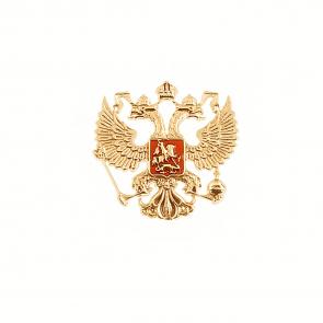 Брошь из золочёного серебра Atoll с эмалью ЗСГерб РФ-925-зэ фото